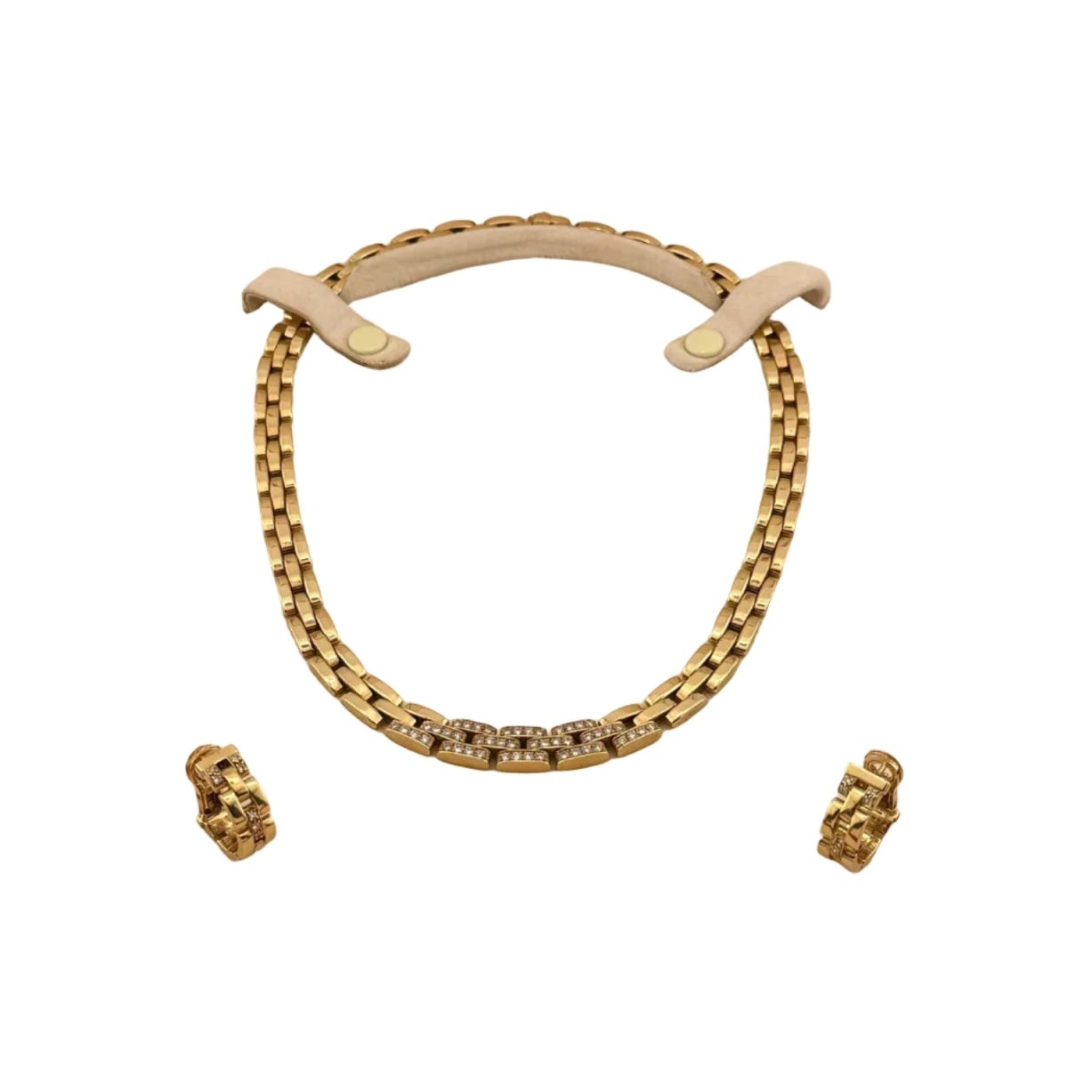 Parure CARTIER Panthère en or jaune et diamants