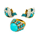 Parure CARTIER Paris, turquoises et diamants - Castafiore