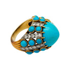 Parure CARTIER Paris, turquoises et diamants - Castafiore