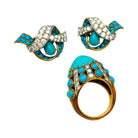 Parure CARTIER Paris, turquoises et diamants - Castafiore