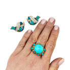 Parure CARTIER Paris, turquoises et diamants - Castafiore