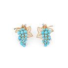 Parure Collier et boucles d'oreilles BOUCHERON en or jaune et turquoises - Castafiore