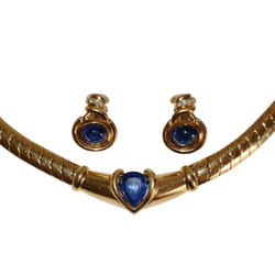 Parure Collier Maille et Boucles d'oreilles Clips PATEK PHILIPPE en or jaune - Castafiore