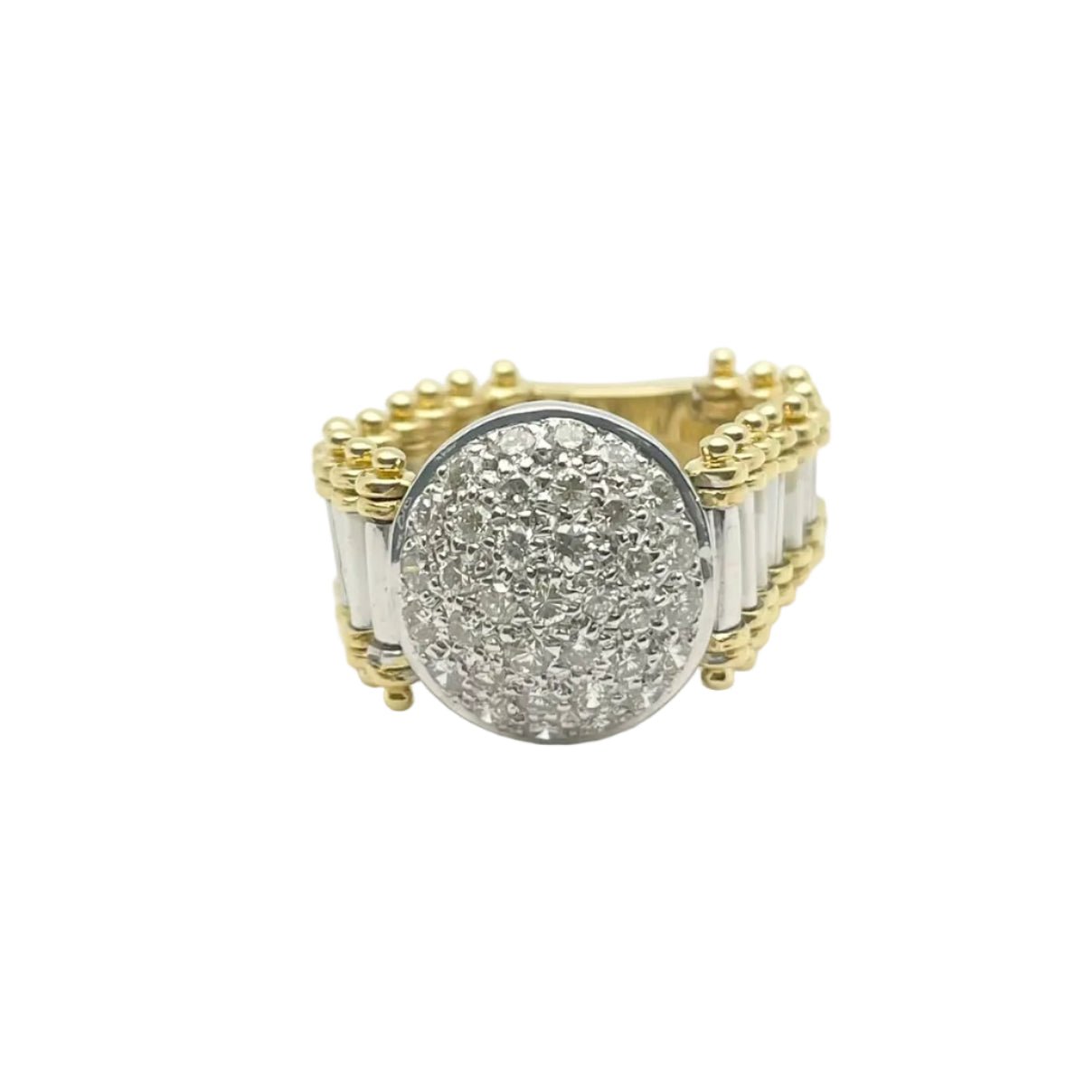 Parure en or blanc, or jaune et diamants - Castafiore