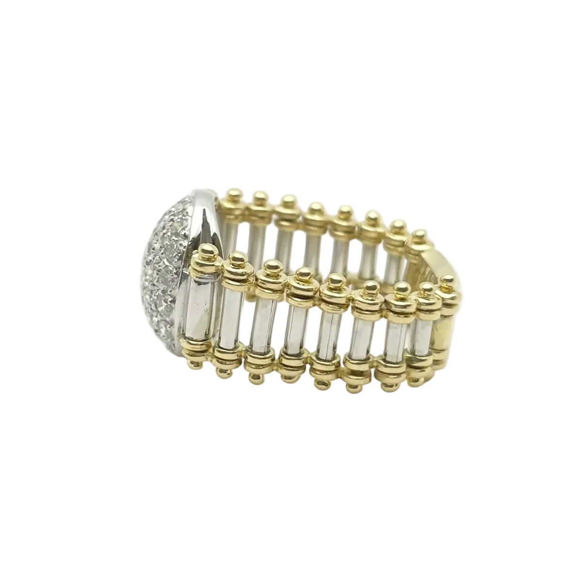 Parure en or blanc, or jaune et diamants - Castafiore