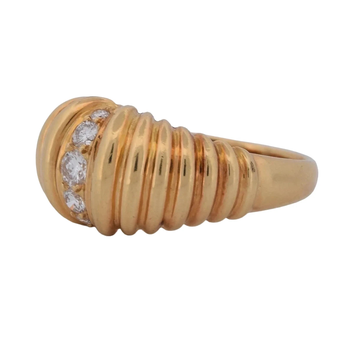 Parure en or jaune et diamants - Castafiore