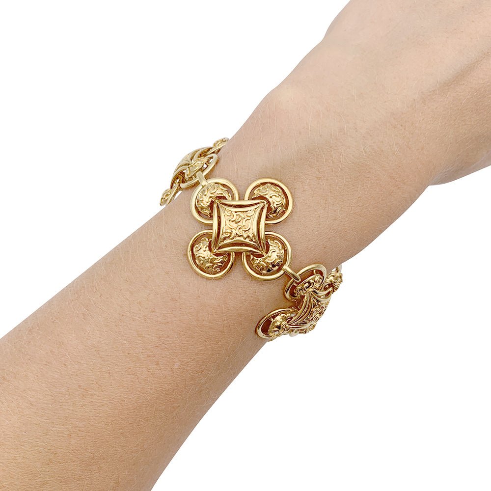 Parure M. GÉRARD en or jaune et pierres de couleur - Castafiore