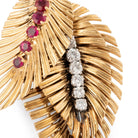 Parure VAN CLEEF & ARPELS en or jaune, rubis et diamants - Castafiore