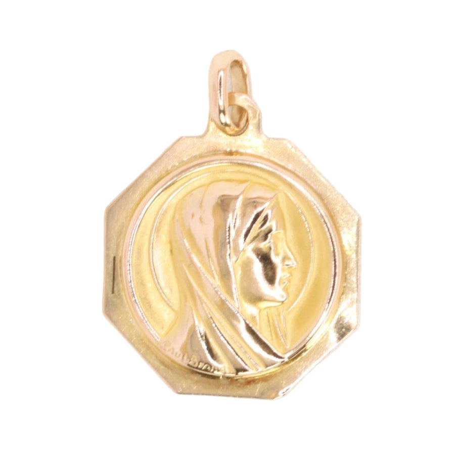 PAUL BRANDT Médaille Art Deco or jaune vierge de profil - Castafiore