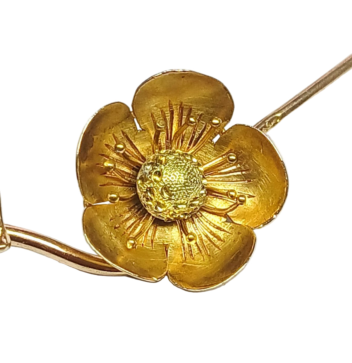 Paul Ducellier, Broche ancienne, fleur de cerisier, fin XIXe siècle - Castafiore