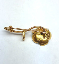 Paul Ducellier, Broche ancienne, fleur de cerisier, fin XIXe siècle - Castafiore