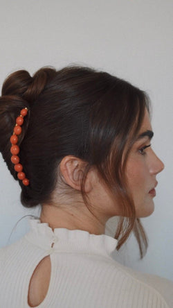 Peigne à Cheveux Ancien Corail Or Jaune - Castafiore