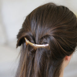 Peigne en or jaune, argent et diamants - Castafiore