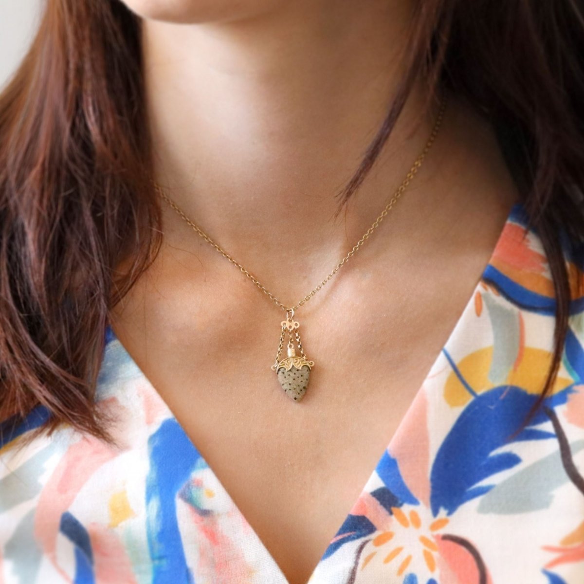 Pendentif aen or rose - Castafiore