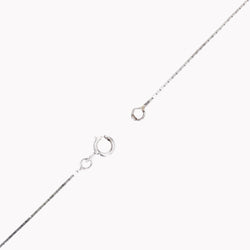 Pendentif ANCIEN Chaine maille géométrique en or blanc et platine - Castafiore