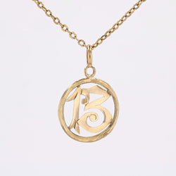 Pendentif ancien chiffre 13 - Castafiore
