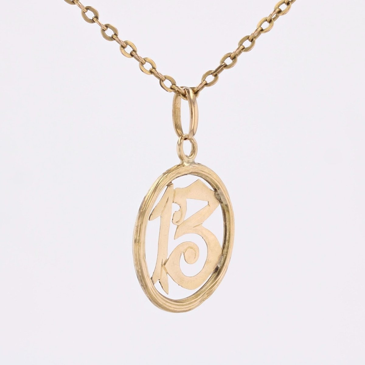 Pendentif ancien chiffre 13 - Castafiore