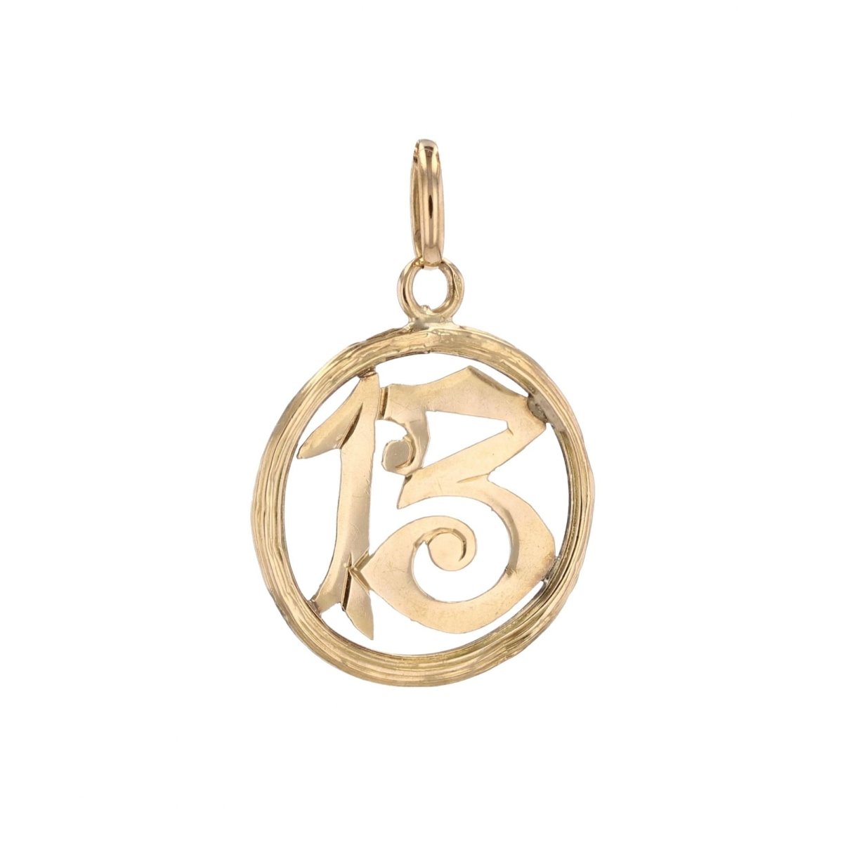 Pendentif ancien chiffre 13 - Castafiore