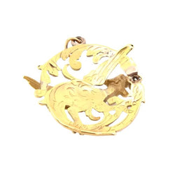 Pendentif ancien chimère des années 1900 en or 18k - Castafiore