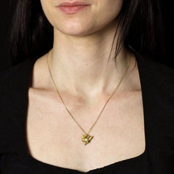 Pendentif ancien chimère diamant et sa chaine - Castafiore