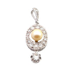 Pendentif ancien diamants et perle - Castafiore