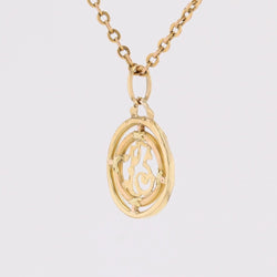 Pendentif ancien en or jaune et or vert - Castafiore