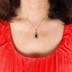 Pendentif Art Déco en or deux tons - Castafiore