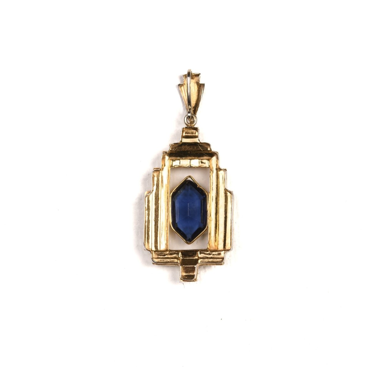 Pendentif Art Déco en or deux tons - Castafiore