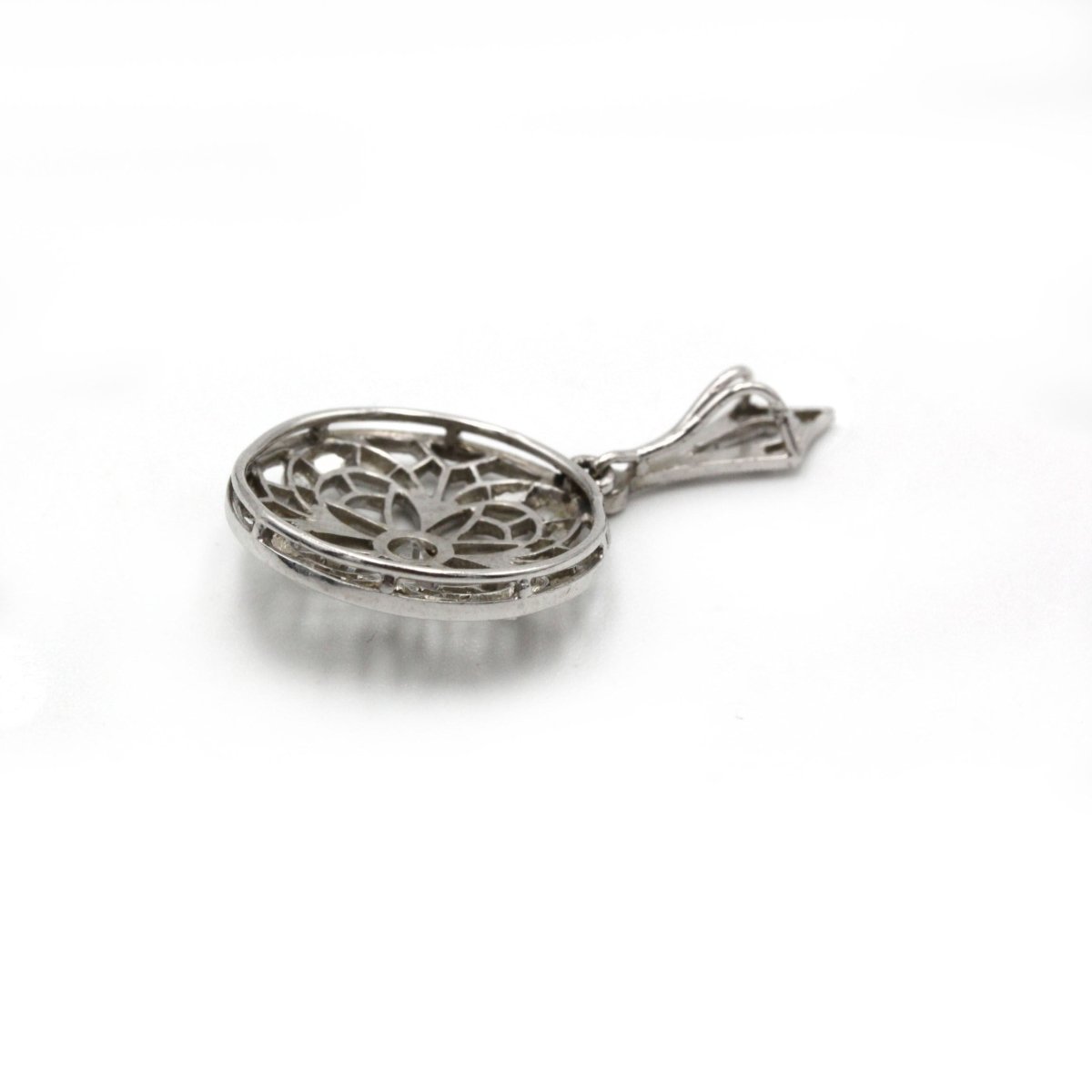 Pendentif Art - déco - Platine et diamants - Castafiore