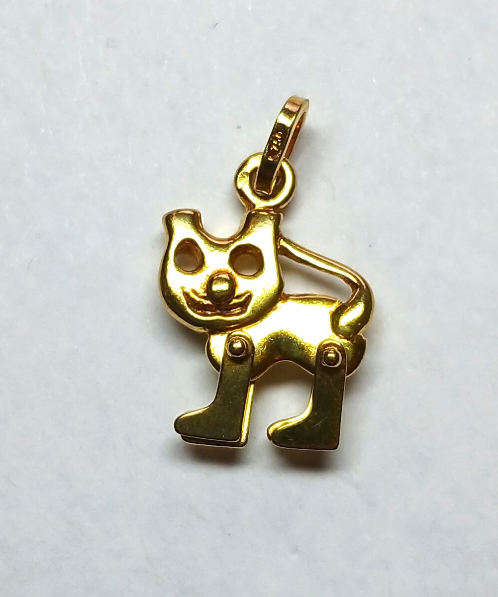 Pendentif articulé chat - Castafiore