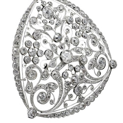 Pendentif AUCOC en platine et diamants - Castafiore