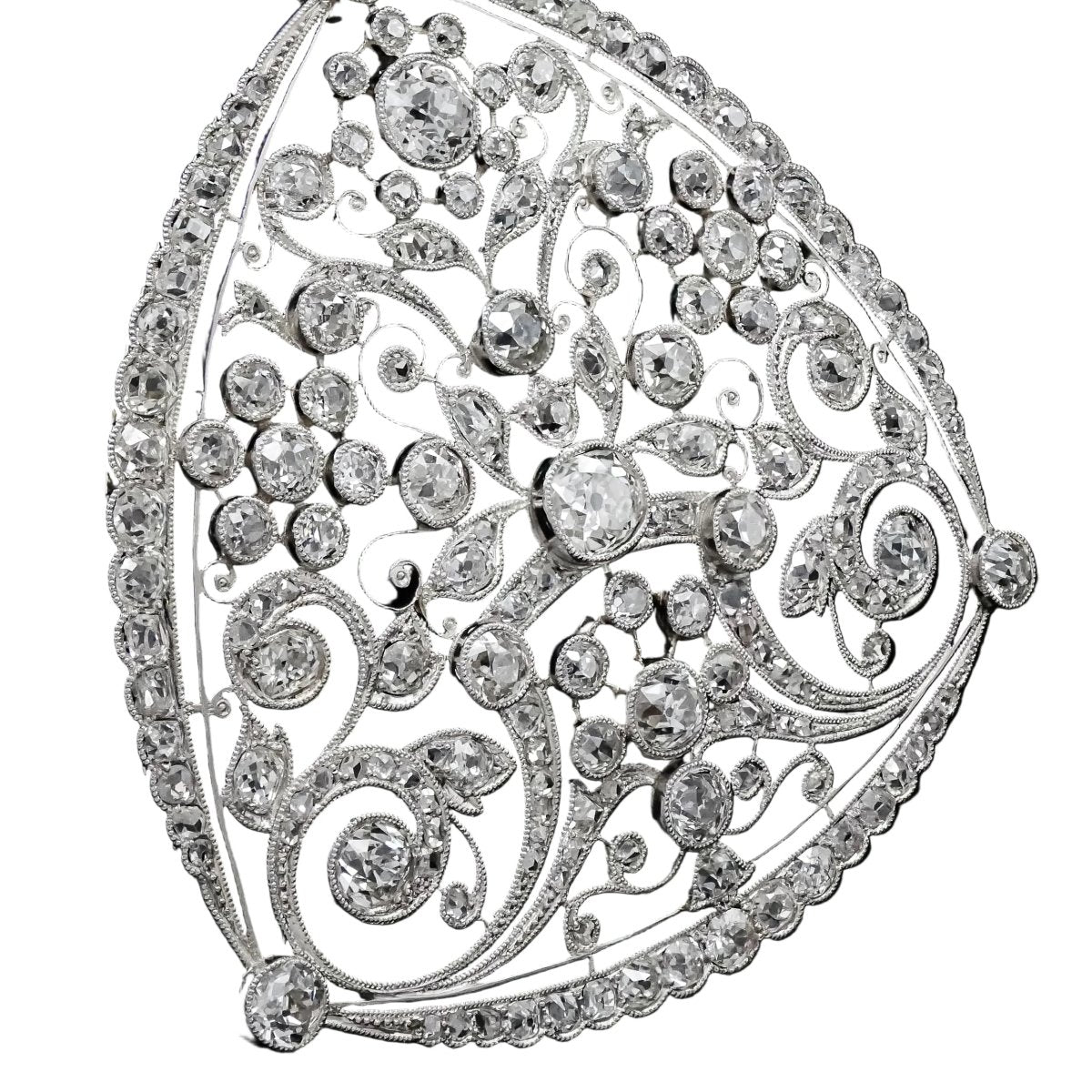 Pendentif AUCOC en platine et diamants - Castafiore