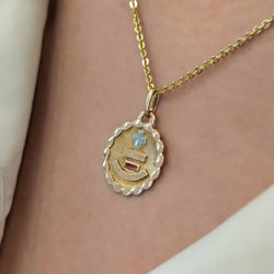 Pendentif AUGIS "Médaille d'Amour" en or jaune - Castafiore
