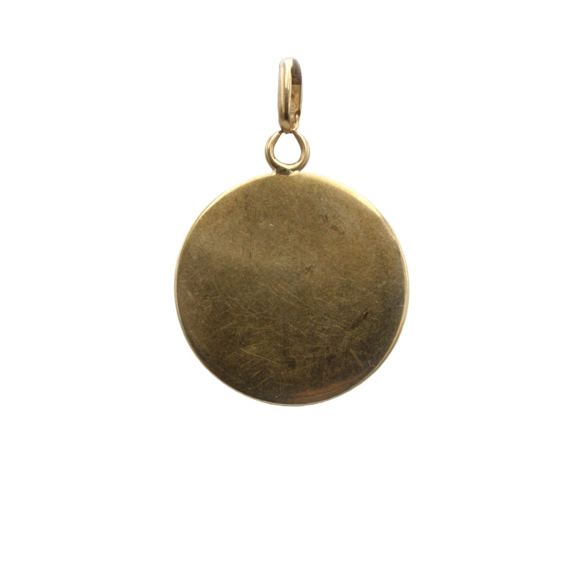 Pendentif AUGIS "Médaille d'amour" en or jaune, diamants, et rubis - Castafiore