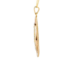 Pendentif AUGIS "+ qu’hier – que demain" en or jaune et rubis - Castafiore