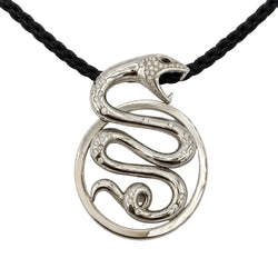 Pendentif BOUCHERON "Trouble Serpent" GM en or blanc et diamants - Castafiore