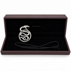 Pendentif BOUCHERON "Trouble Serpent" GM en or blanc et diamants - Castafiore
