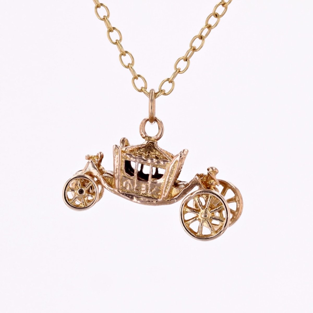 Pendentif Breloque carrosse en or jaune - Castafiore