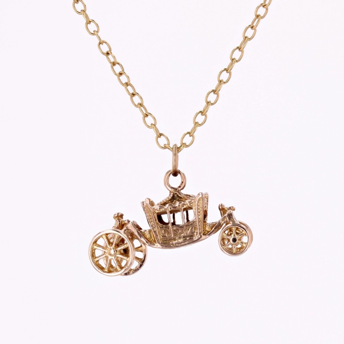 Pendentif Breloque carrosse en or jaune - Castafiore