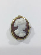 Pendentif Broche Camée Agate - Castafiore