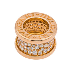 Pendentif BULGARI "B.Zéro 1" en or rose et diamants - Castafiore