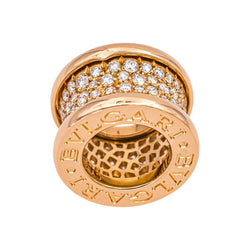Pendentif BULGARI "B.Zero1" en or rose et diamant - Castafiore