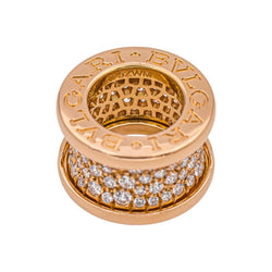 Pendentif BULGARI "B.Zero1" en or rose et diamant - Castafiore