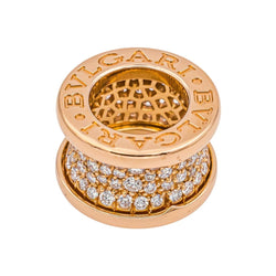 Pendentif BULGARI "B.Zero1" en or rose et diamant - Castafiore