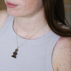 Pendentif cachet quartz fumé - Castafiore