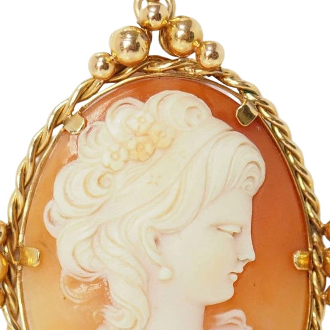 Pendentif Camée ancien d'occasion en or jaune - Castafiore