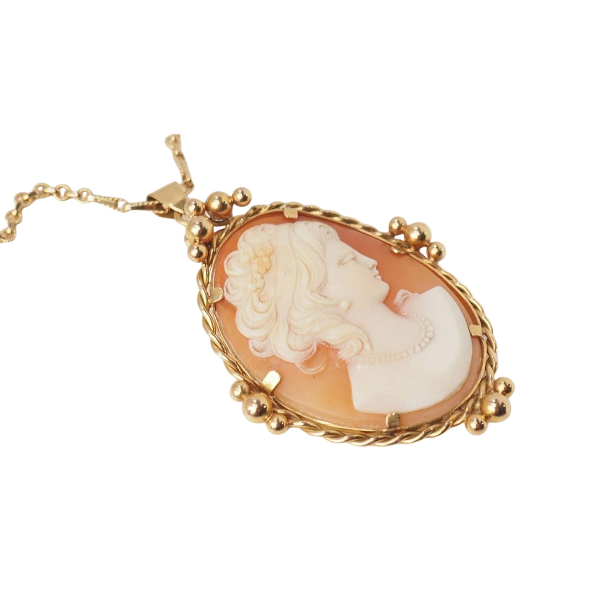 Pendentif Camée ancien d'occasion en or jaune - Castafiore