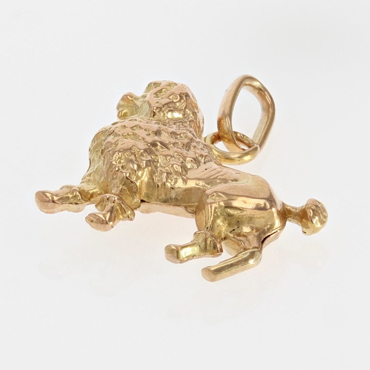 Pendentif caniche en or jaune - Castafiore