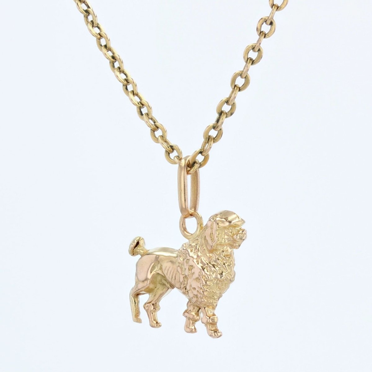 Pendentif caniche en or jaune - Castafiore