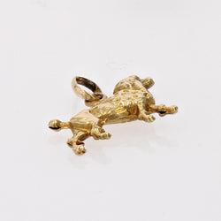 Pendentif caniche or - Castafiore